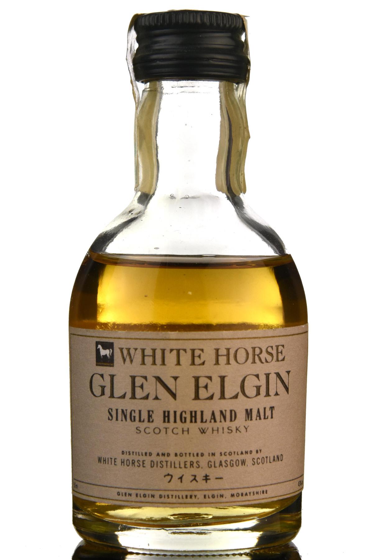 Glen Elgin White Horse Miniature