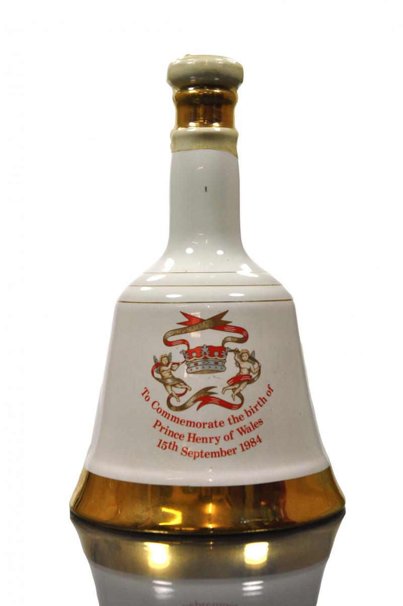 Bells Commemorate Decanter - The Birth Of Prince Henry Of Wales 1984