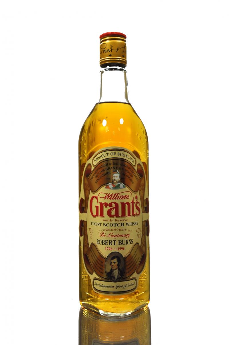 Grant\'s  Robert Burns Bicentenary - Incorrect Dates