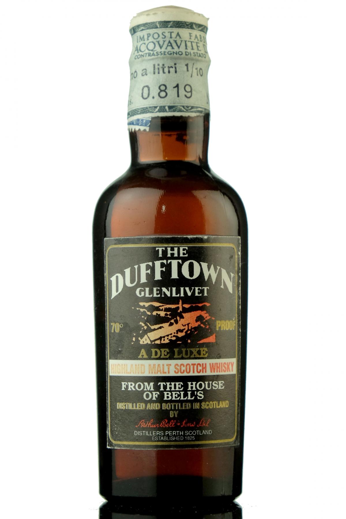 Dufftown-Glenlivet 70 Proof Miniature