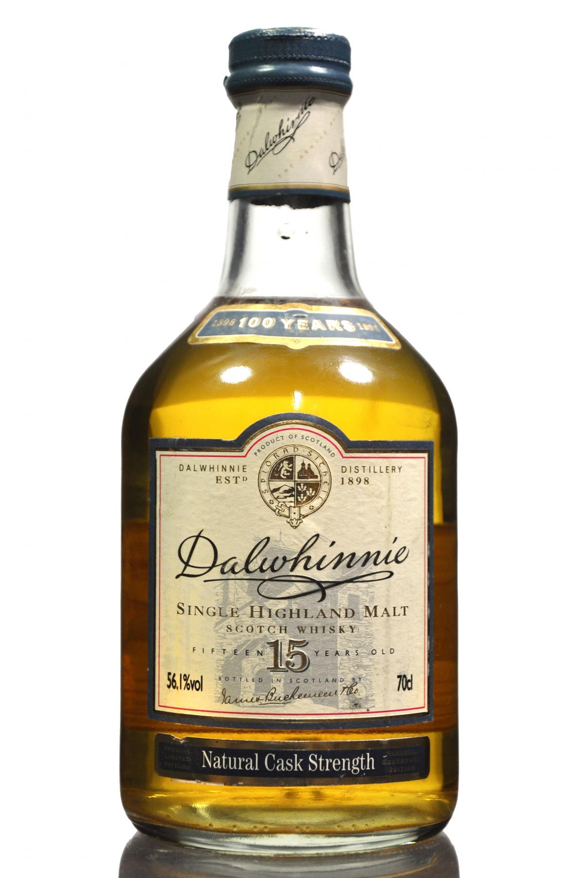 Dalwhinnie 15 Year Old - Centenary 1898-1998 - Cask Strength