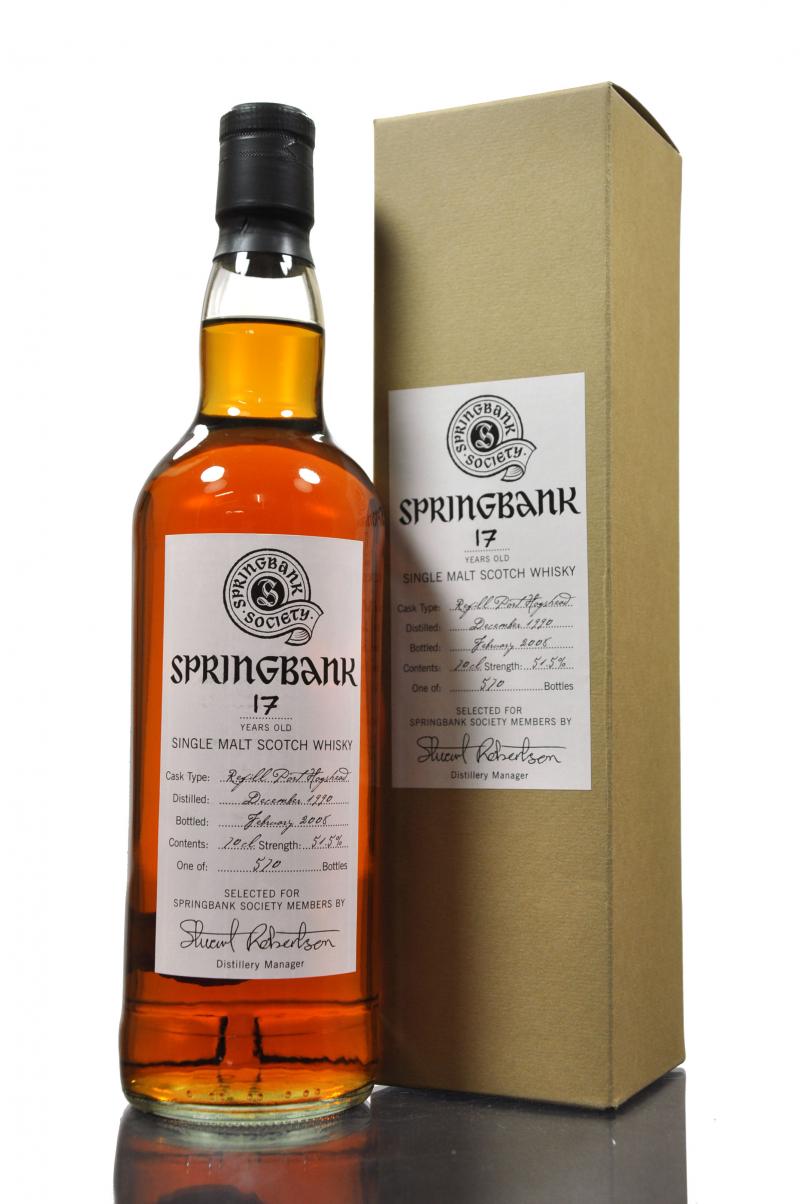 Springbank 1990-2008 - 17 Year Old - Society Exclusive