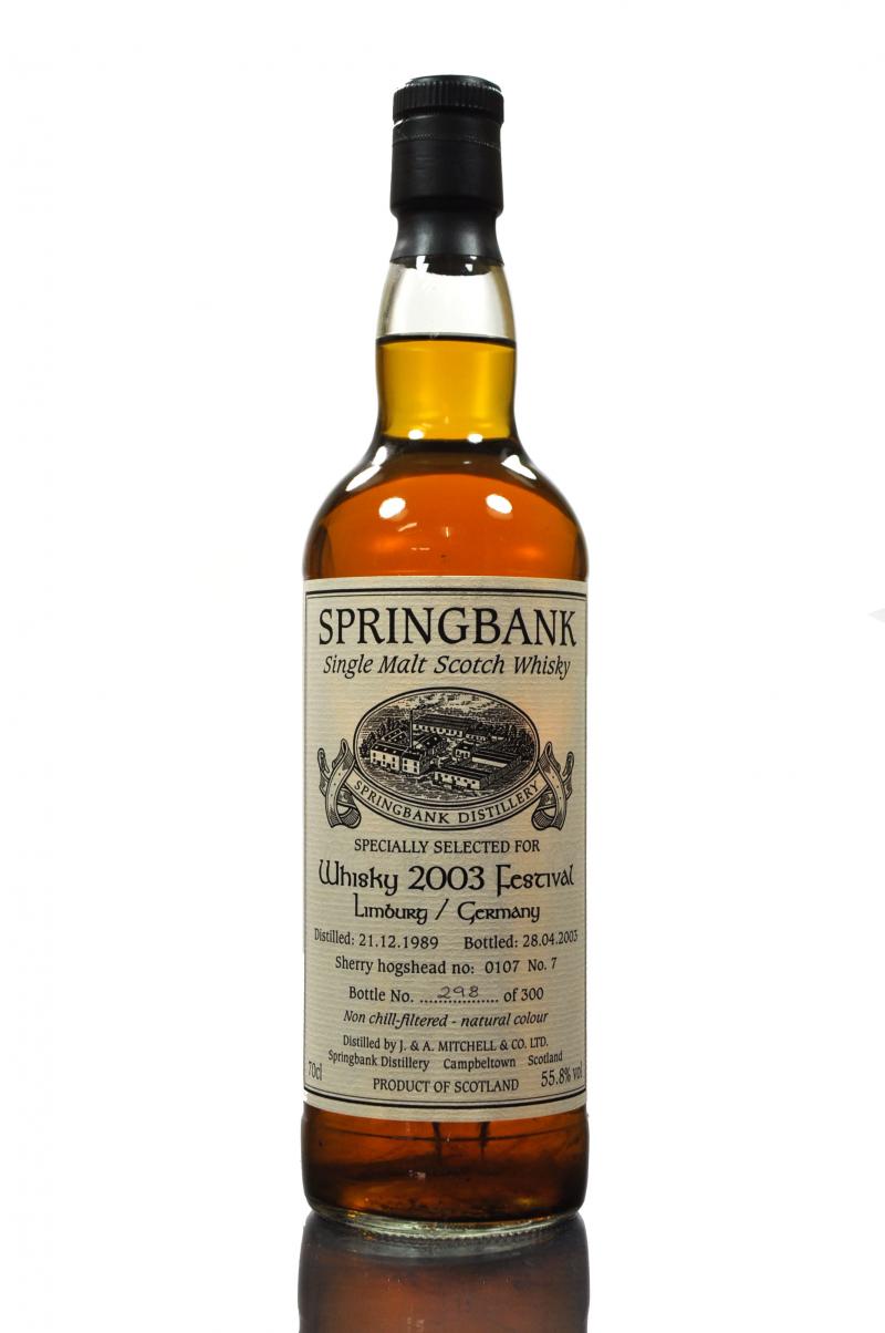 Springbank 1989-2003 - Limburg Whisky Fair