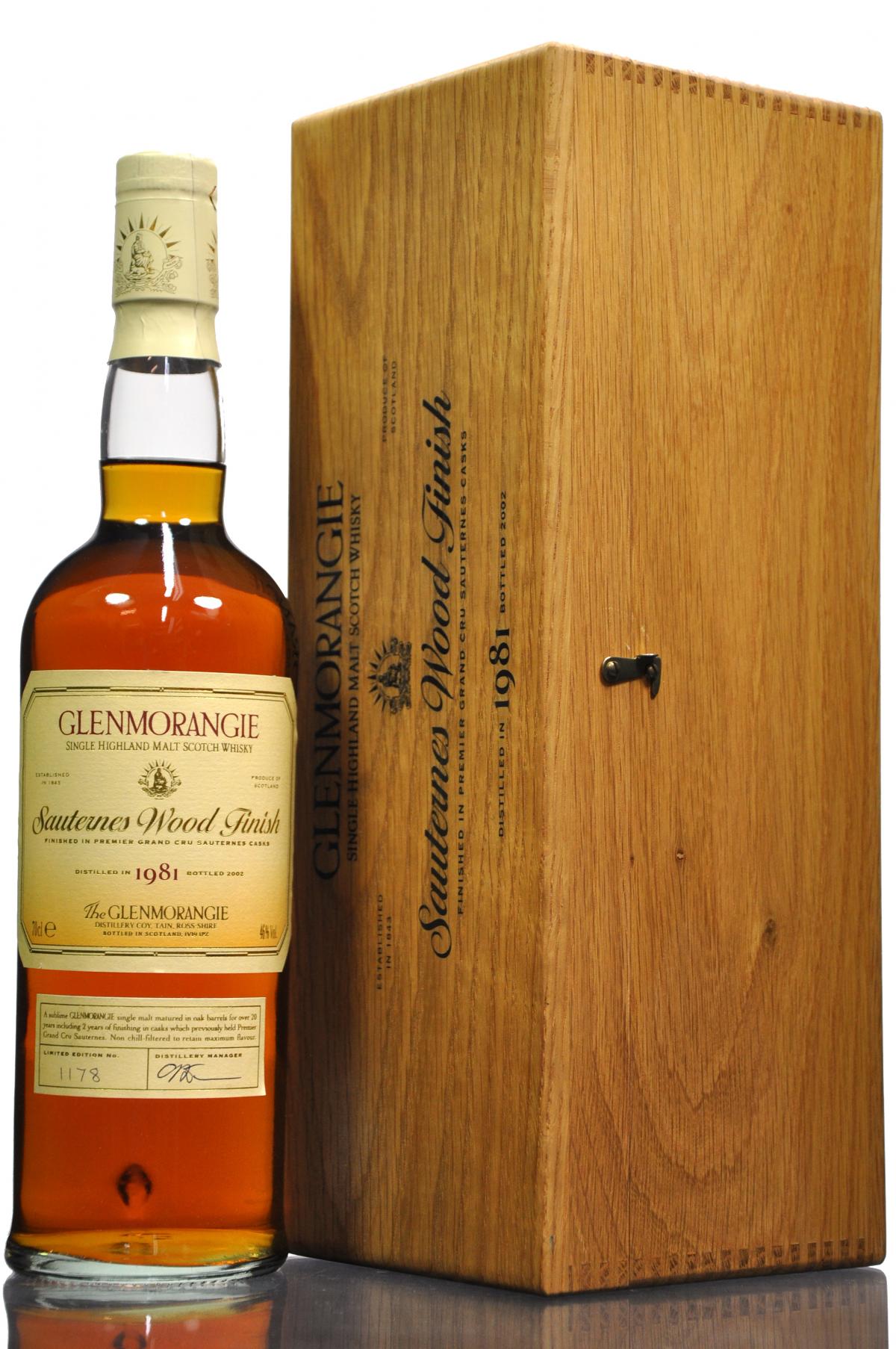 Glenmorangie 1981-2002 - Sauternes Wood Finish