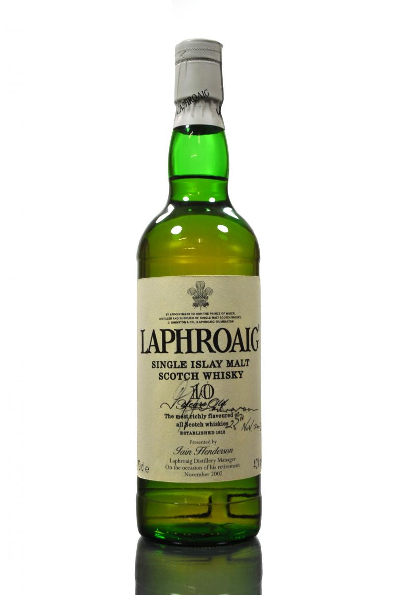 Laphroaig 10 Year Old - Iain Henderson Retirement