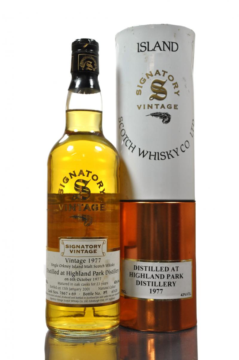 Highland Park 1977-2001 - 23 Year Old - Signatory Vintage