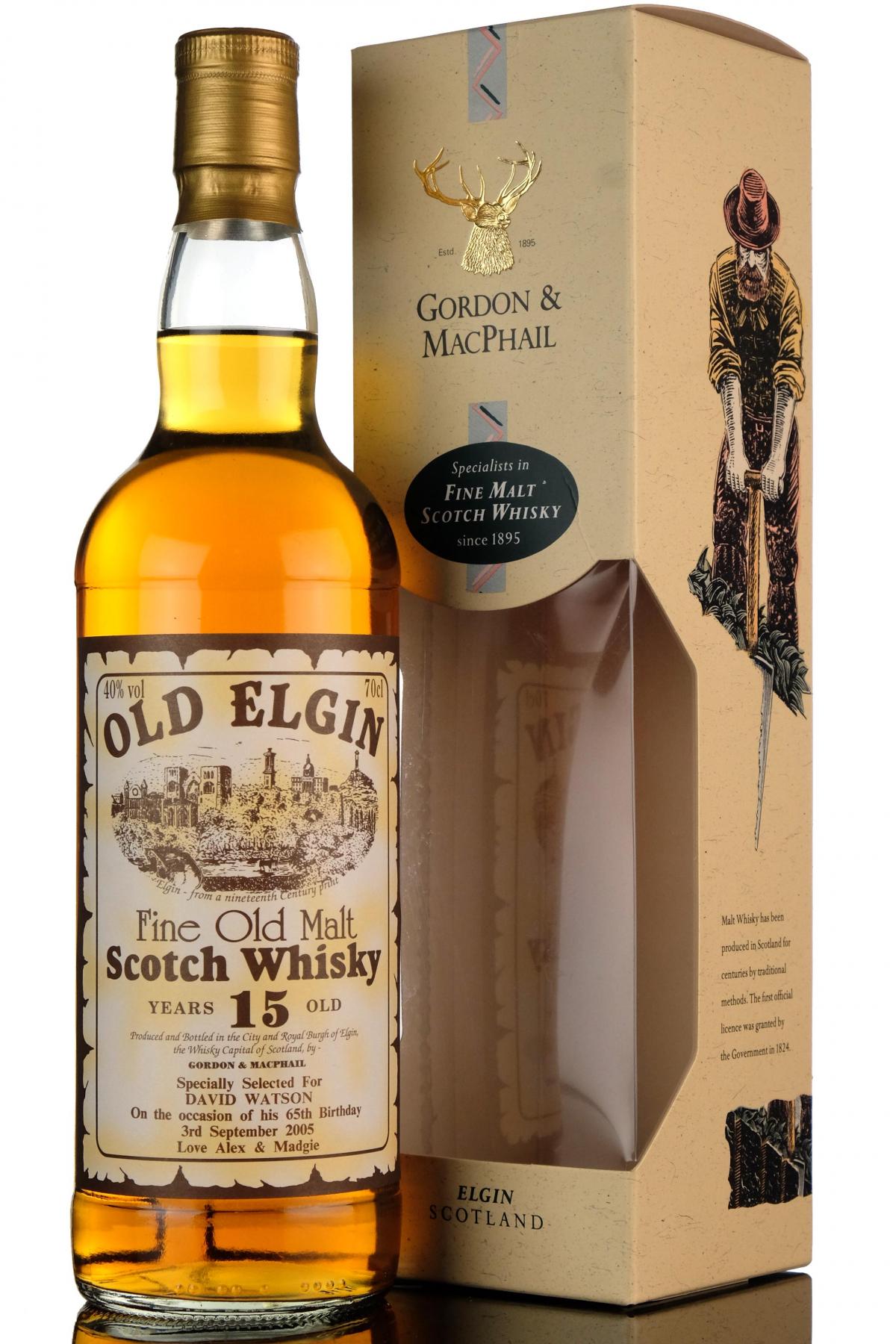 Old Elgin 15 Year Old - Gordon & MacPhail