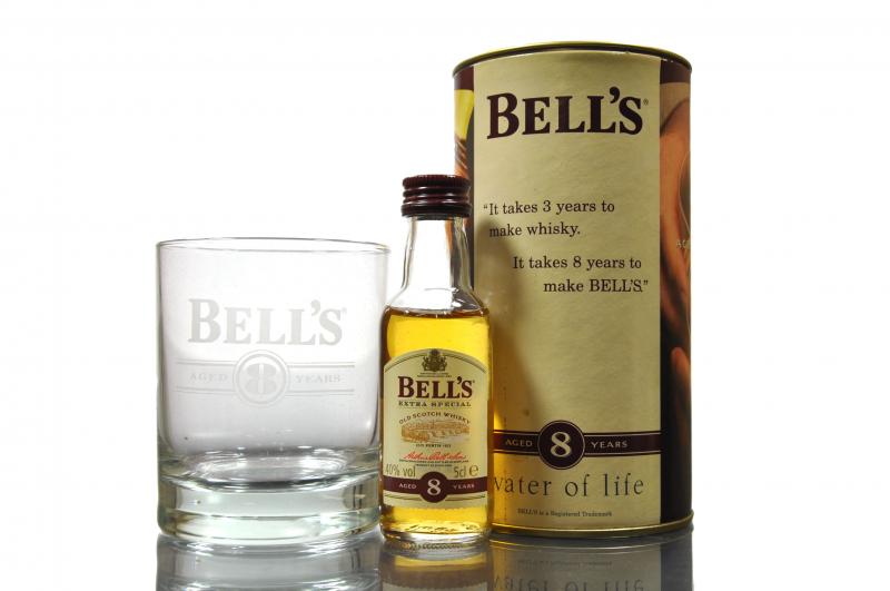 Bells 8 Year Old Miniature Glass Pack
