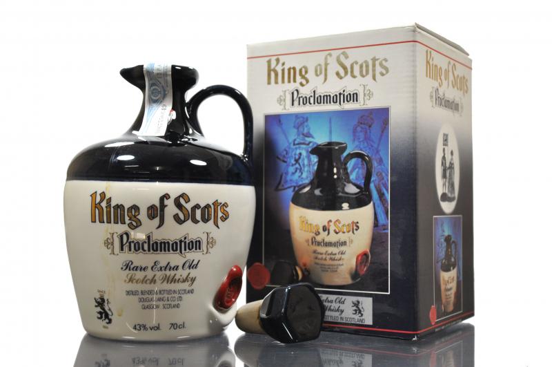 King Of Scots Caramic Decanter