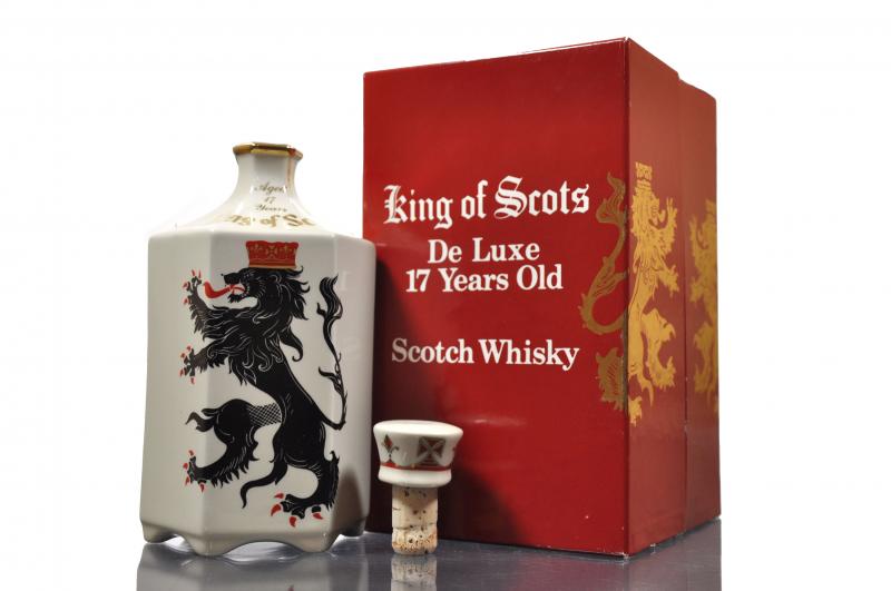 King Of Scots 17 Year Old Ceramic Decanter - 1990s - Whisky-Online