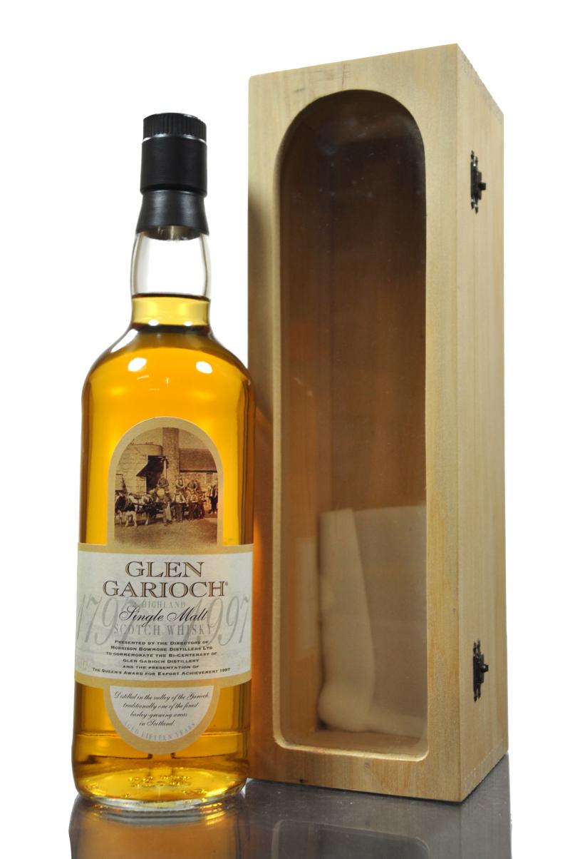 Glen Garioch 15 Year Old - Bicentenary 1797-1997 & Morrison Bowmore Queens Award For Expor