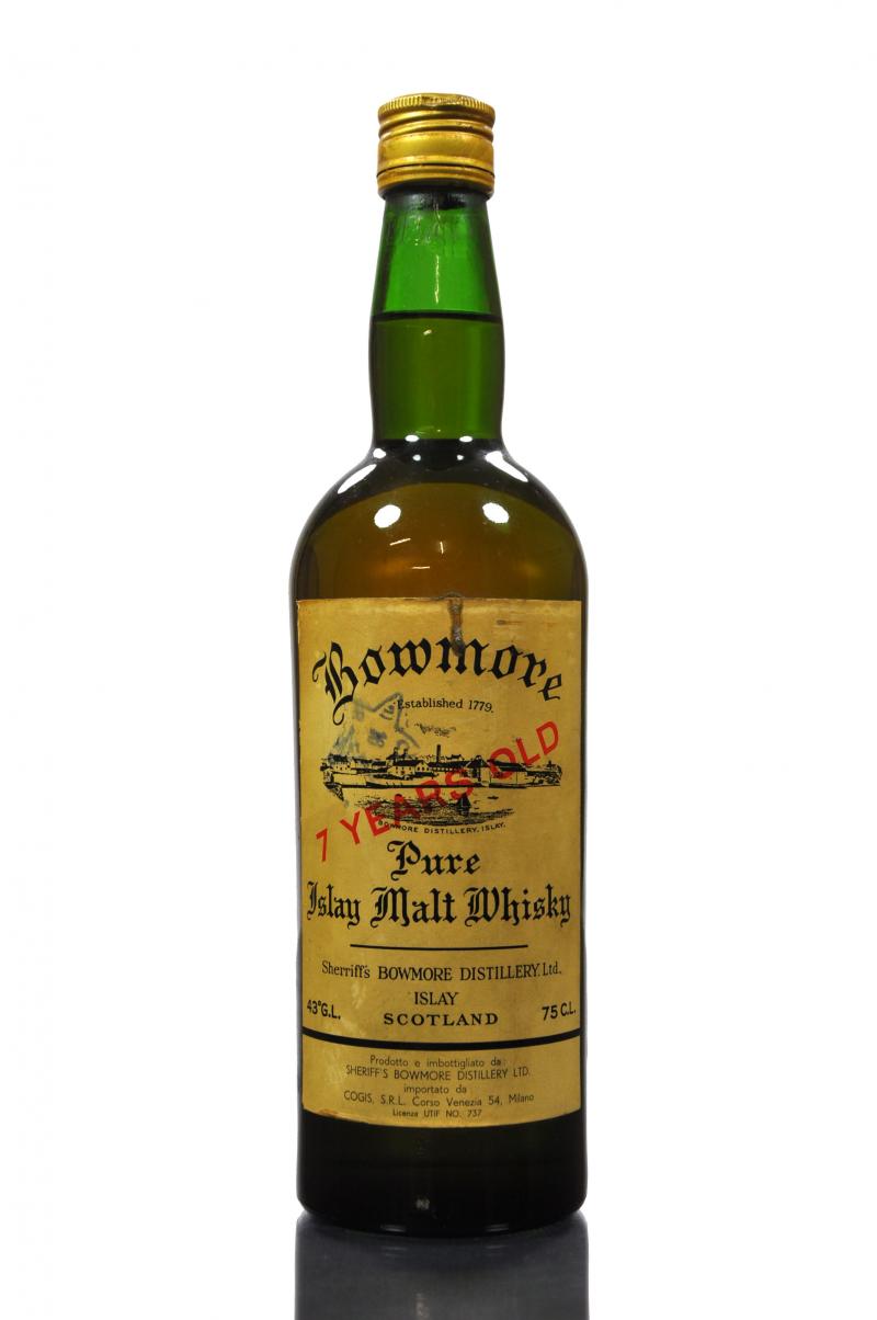 Sherriffs Bowmore 7 Year Old - 1960s