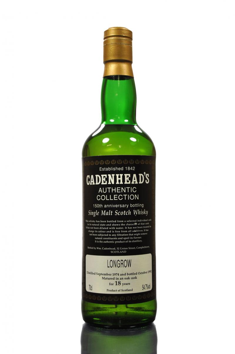 Longrow 1974-1992 - 18 Year Old - Cadenheads 150th Anniversary