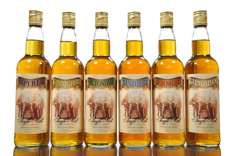Full Set Of 6 Allied Bottles