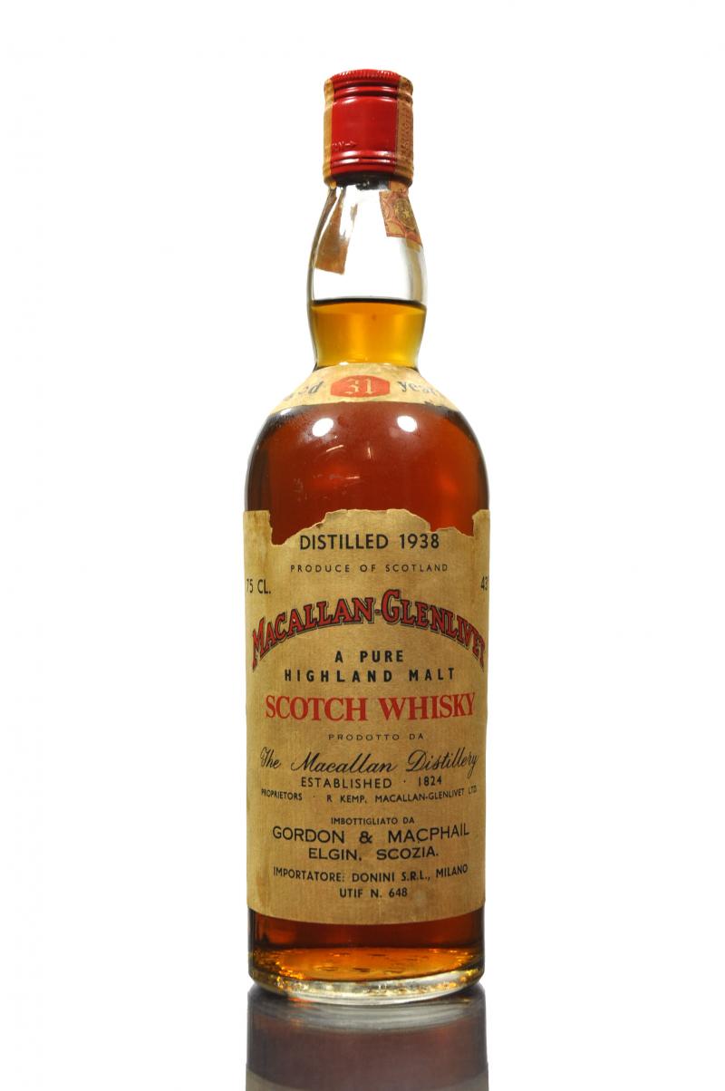 Macallan-Glenlivet 1938 - 31 Year Old - Gordon & MacPhail - Donini