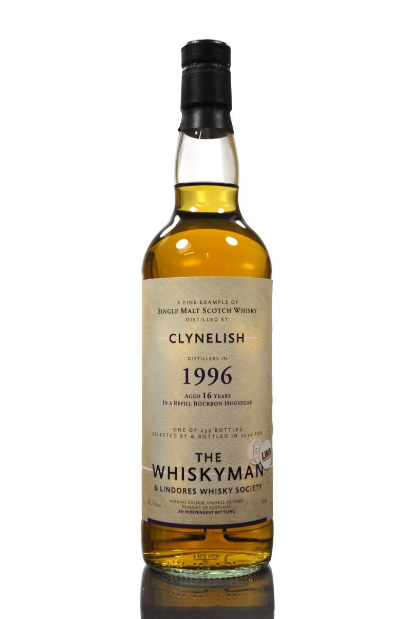Clynelish 1996-2012 - The WhiskyMan & Lindores Whisky Society