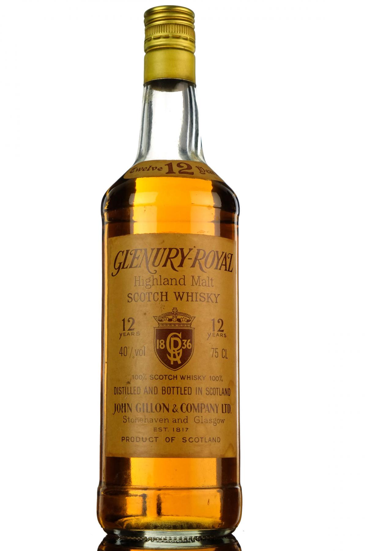 Glenury Royal 12 Year Old - 1980s
