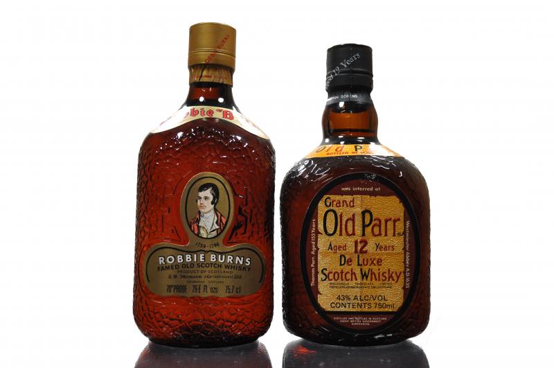 Robbie Burns 1970s - Grand Old Parr 12 Year Old 1980s