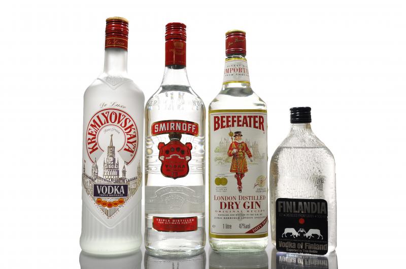 Mixed Lot Of Vodka And Gin