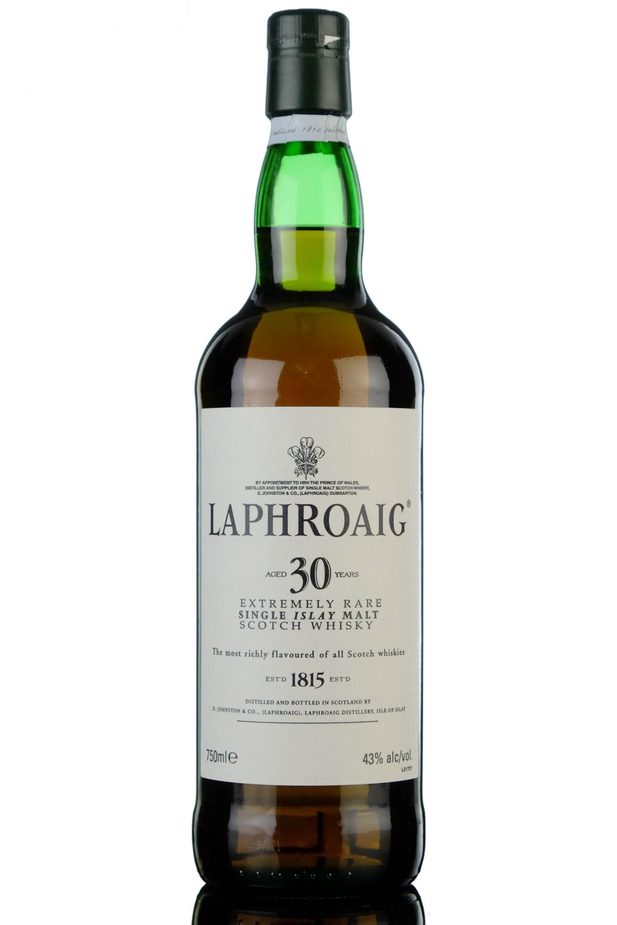 Laphroaig 30 Year Old - Circa 2000