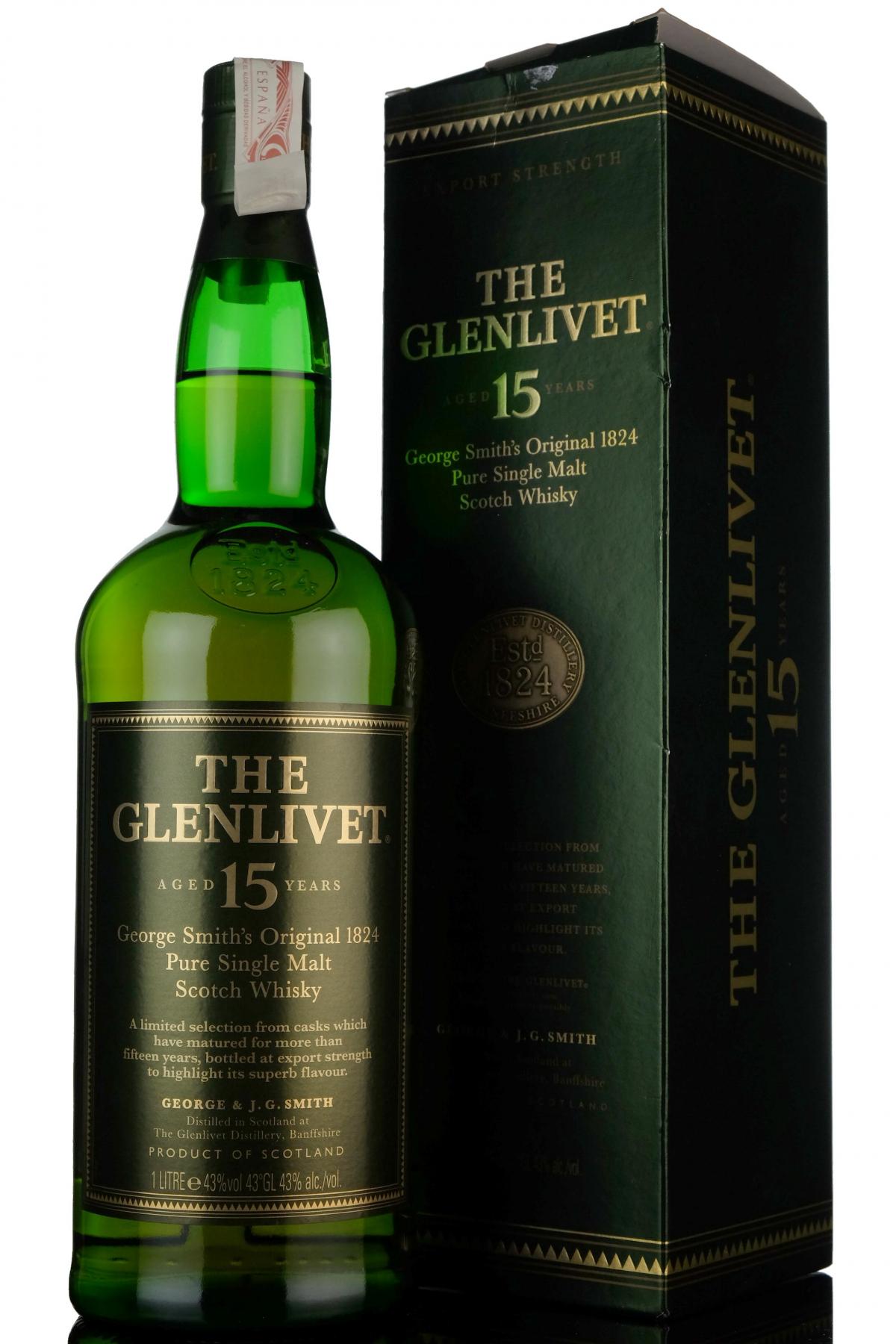 Glenlivet 15 Year Old - 1 Litre