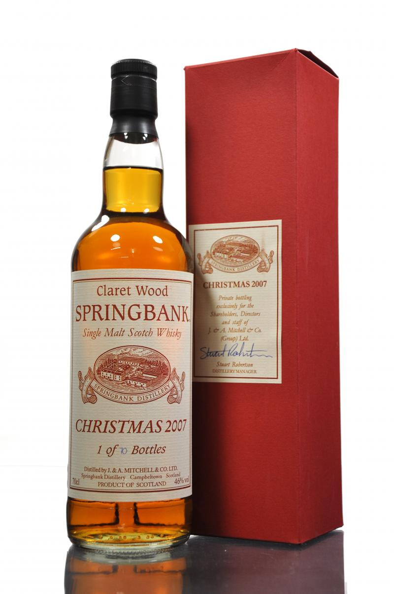 Springbank Christmas 2007 - Claret Wood