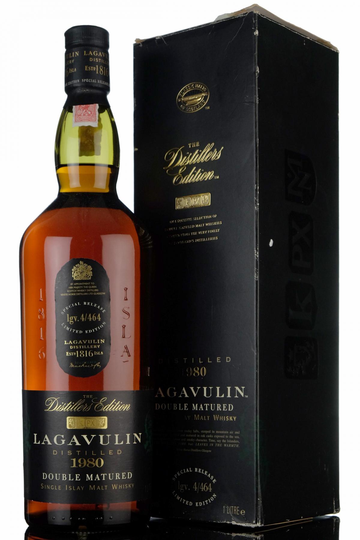 Lagavulin 1980 - Distillers Edition - 1 Litre