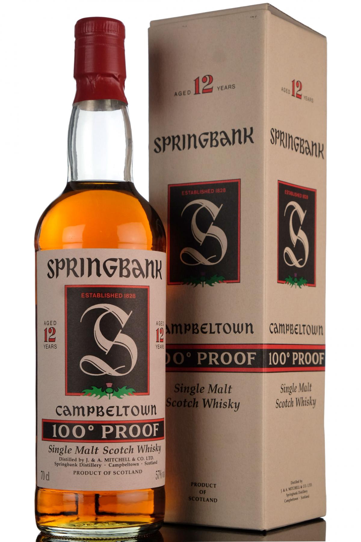 Springbank 12 Year Old - 100 Proof - 1990s