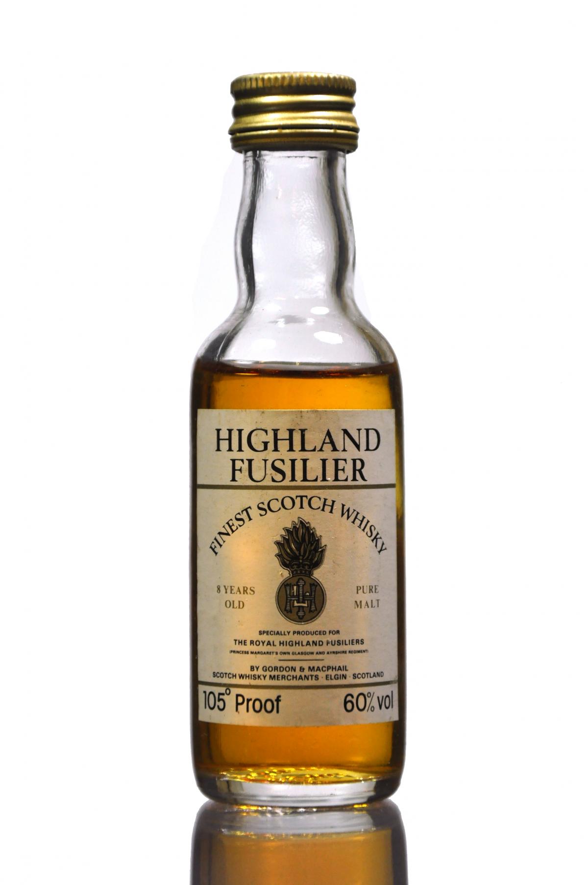 Highland Fusilier 8 Year Old - 105 Proof Gordon & MacPhail Miniature