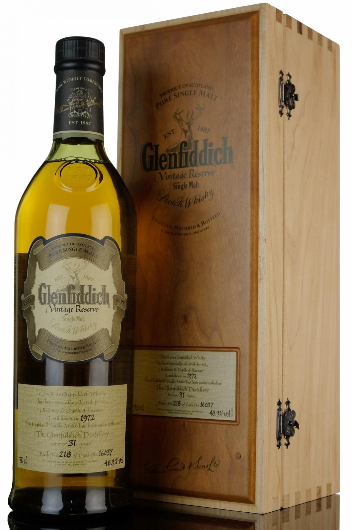 Glenfiddich 1972 31 Vintage Reserve Single Cask 16037
