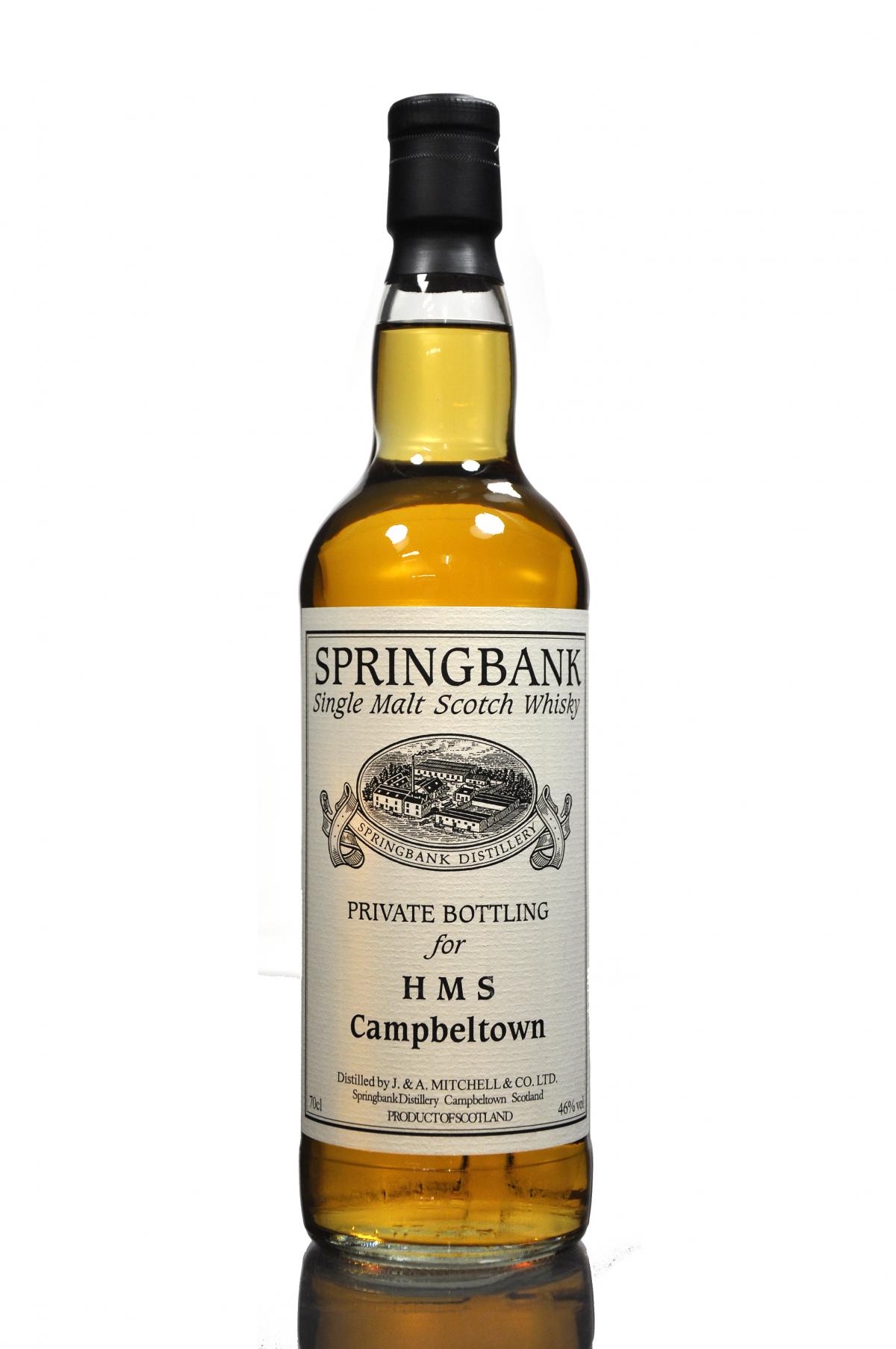 Springbank Private Bottling For HMS Campbeltown