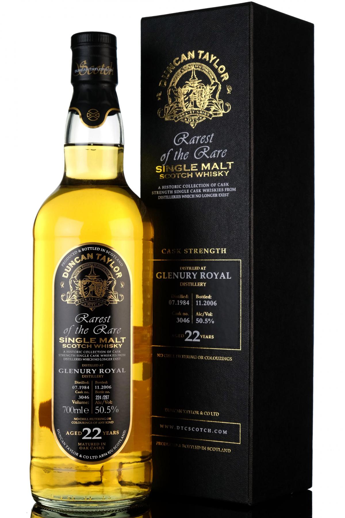 Glenury Royal 1984-2006 - 22 Year Old - Duncan Taylor - Rarest Of The Rare