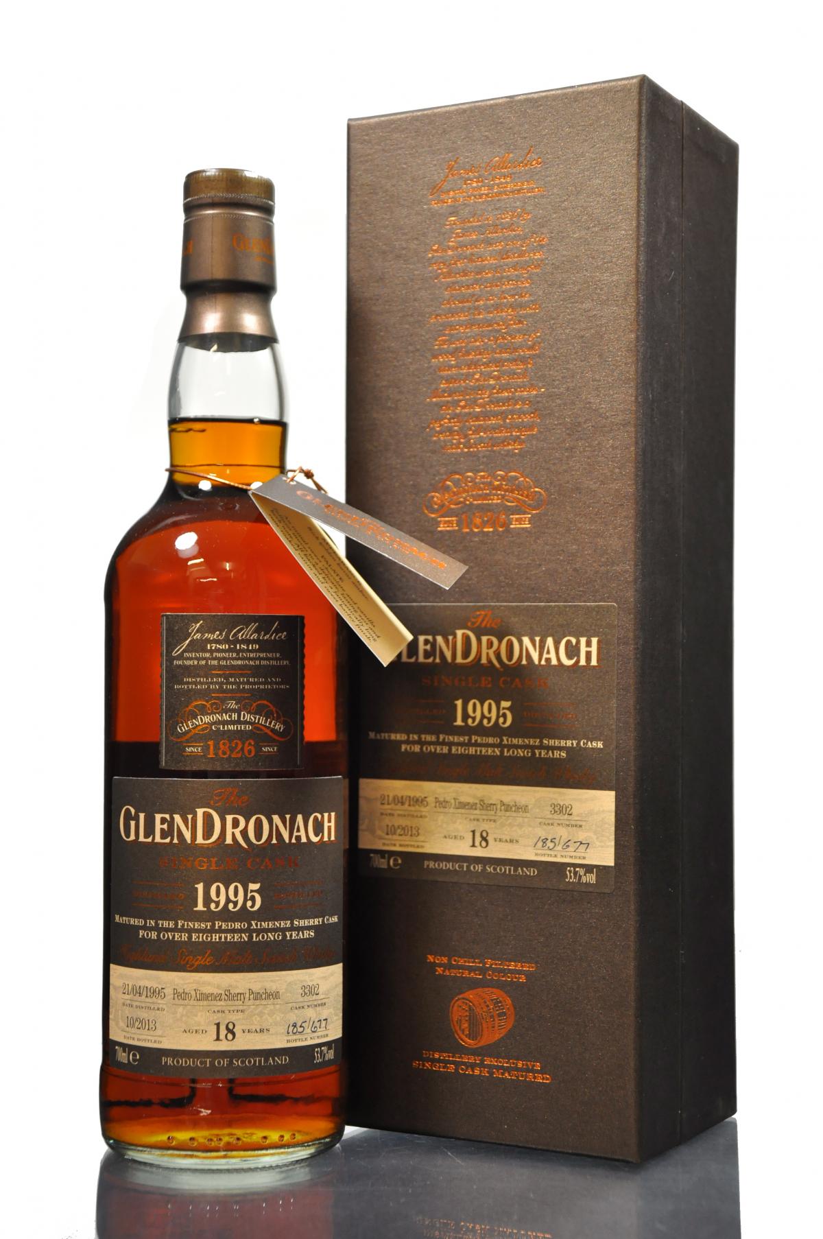 Glendronach 1995-2013 - 18 Year Old - Single Cask 3302 - Batch 9