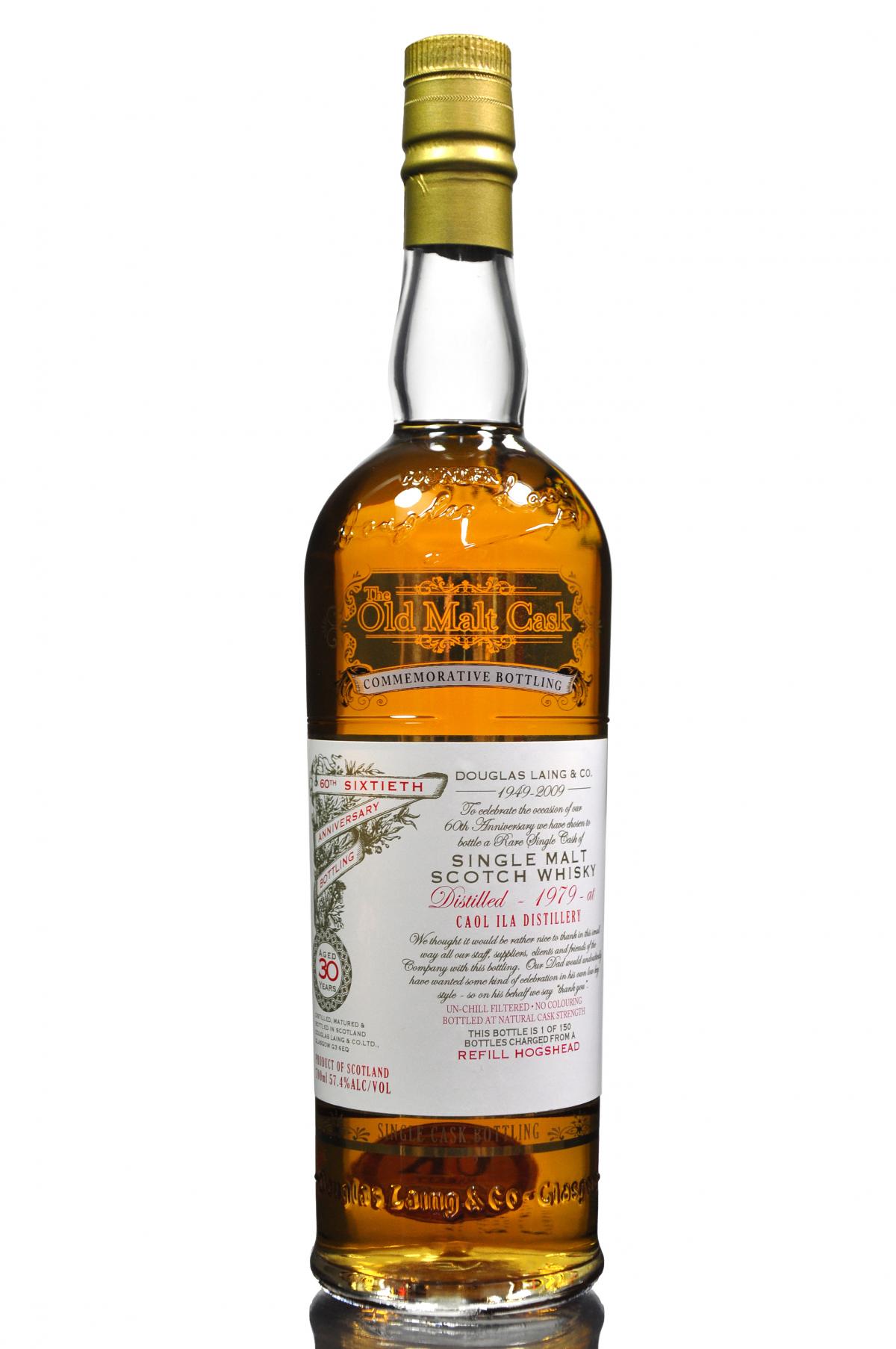 Caol Ila 1979-2009 - 30 Year Old - Douglas Laing - Old Malt Cask - 60th Anniversary