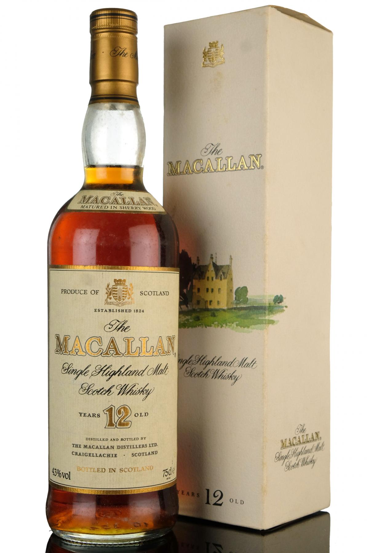 Macallan 12 Year Old - Sherry Cask - Circa 1990