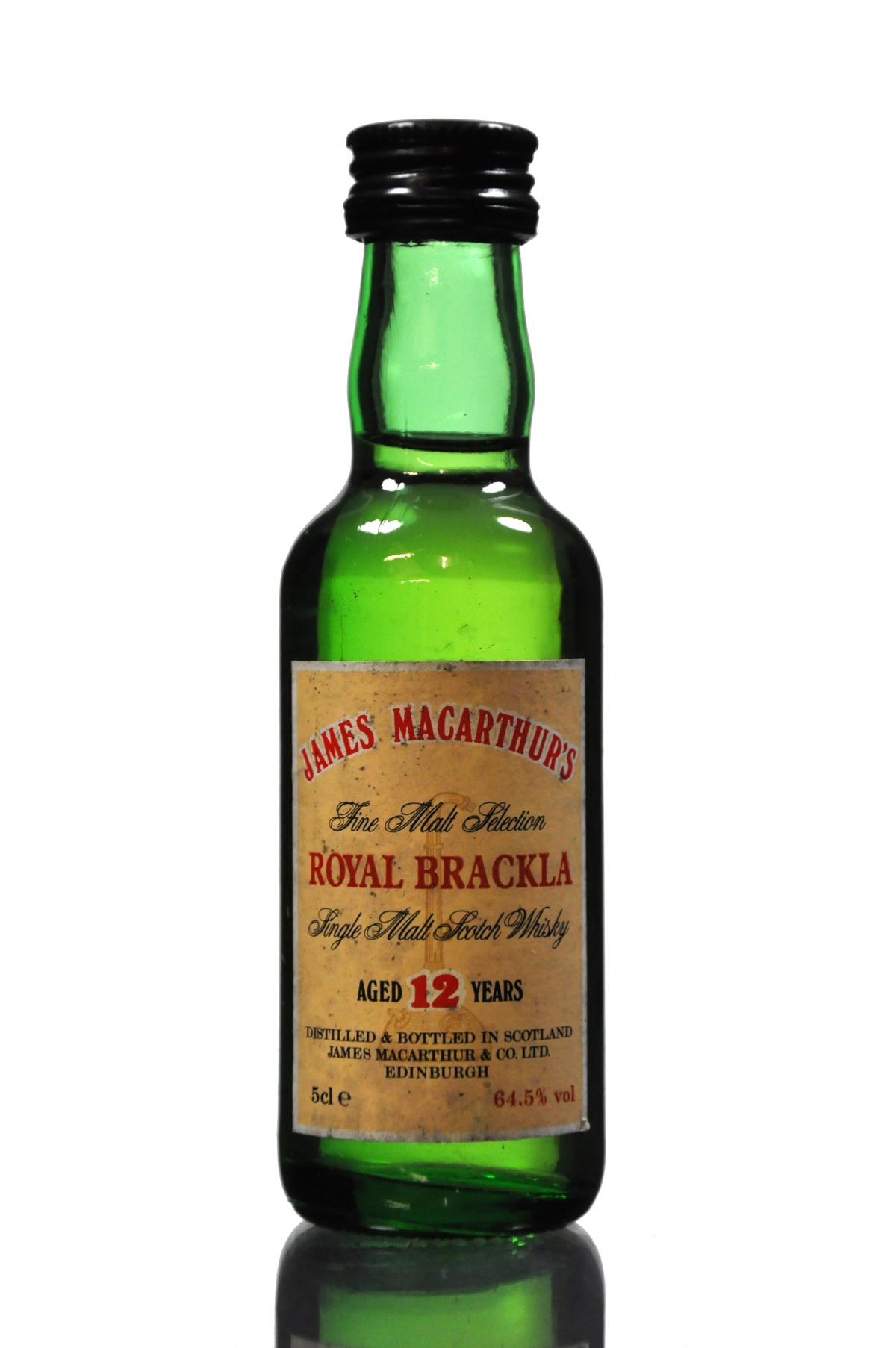 Royal Brackla 12 Year Old  - James MacArthurs Miniature