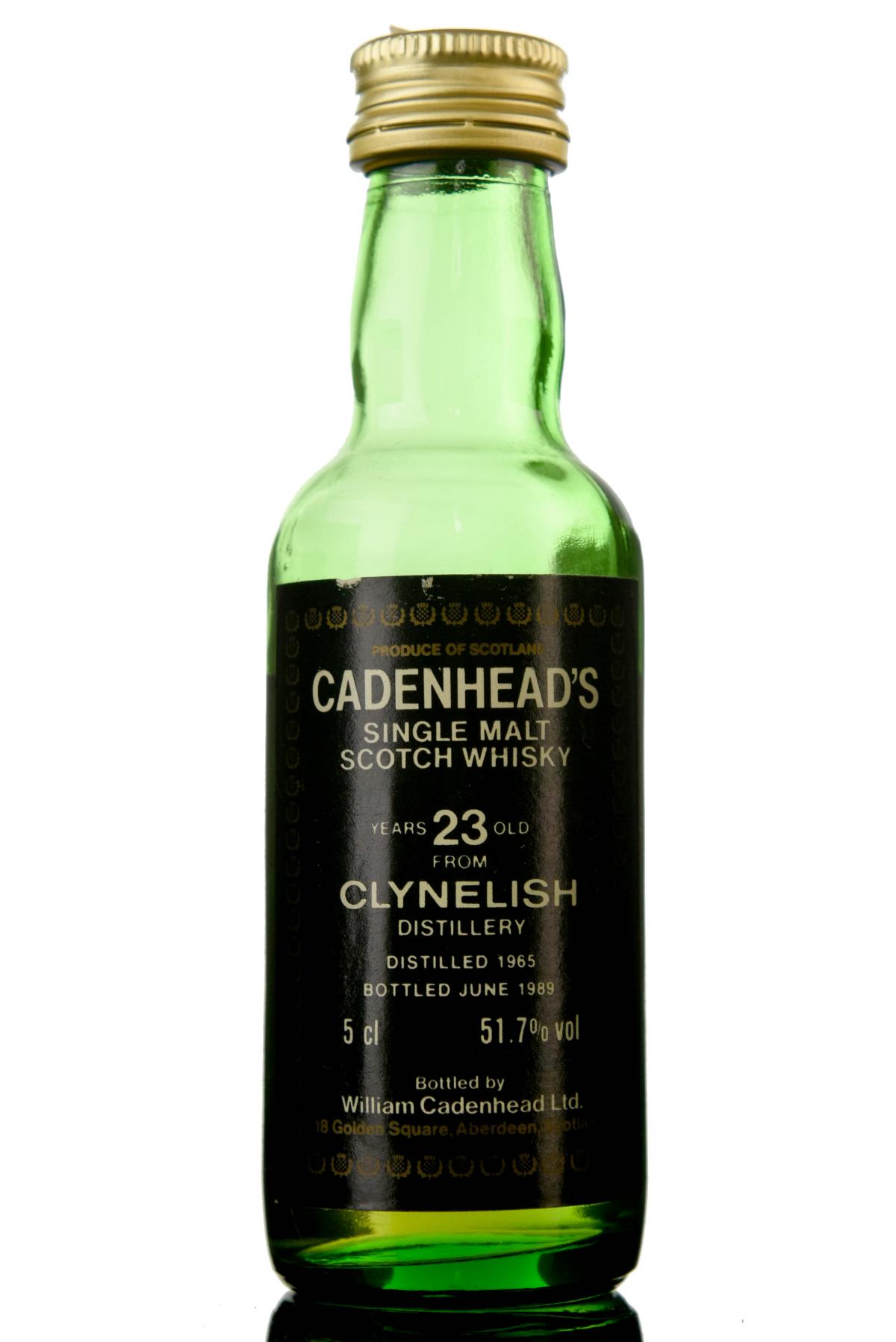 Clynelish 1965-1989 - 23 Year Old - Cadenhead Miniature