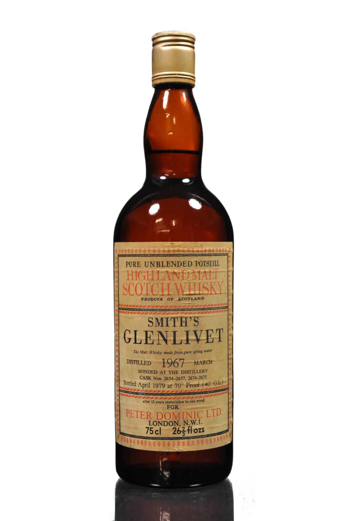 Smiths Glenlivet 1967-1979 - 12 Year Old - For Peter Dominic