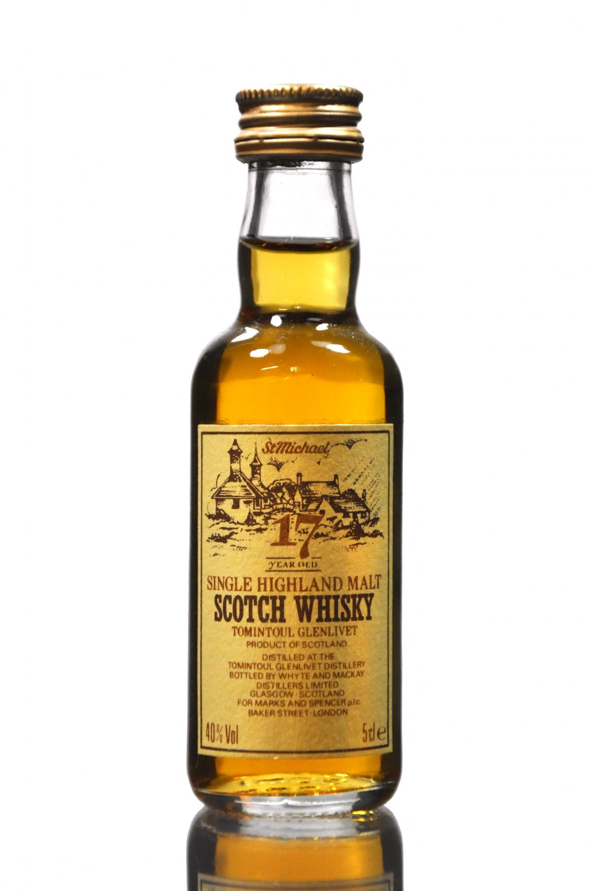 Tomintoul-Glenlivet 17 Year Old - St Michael Miniature