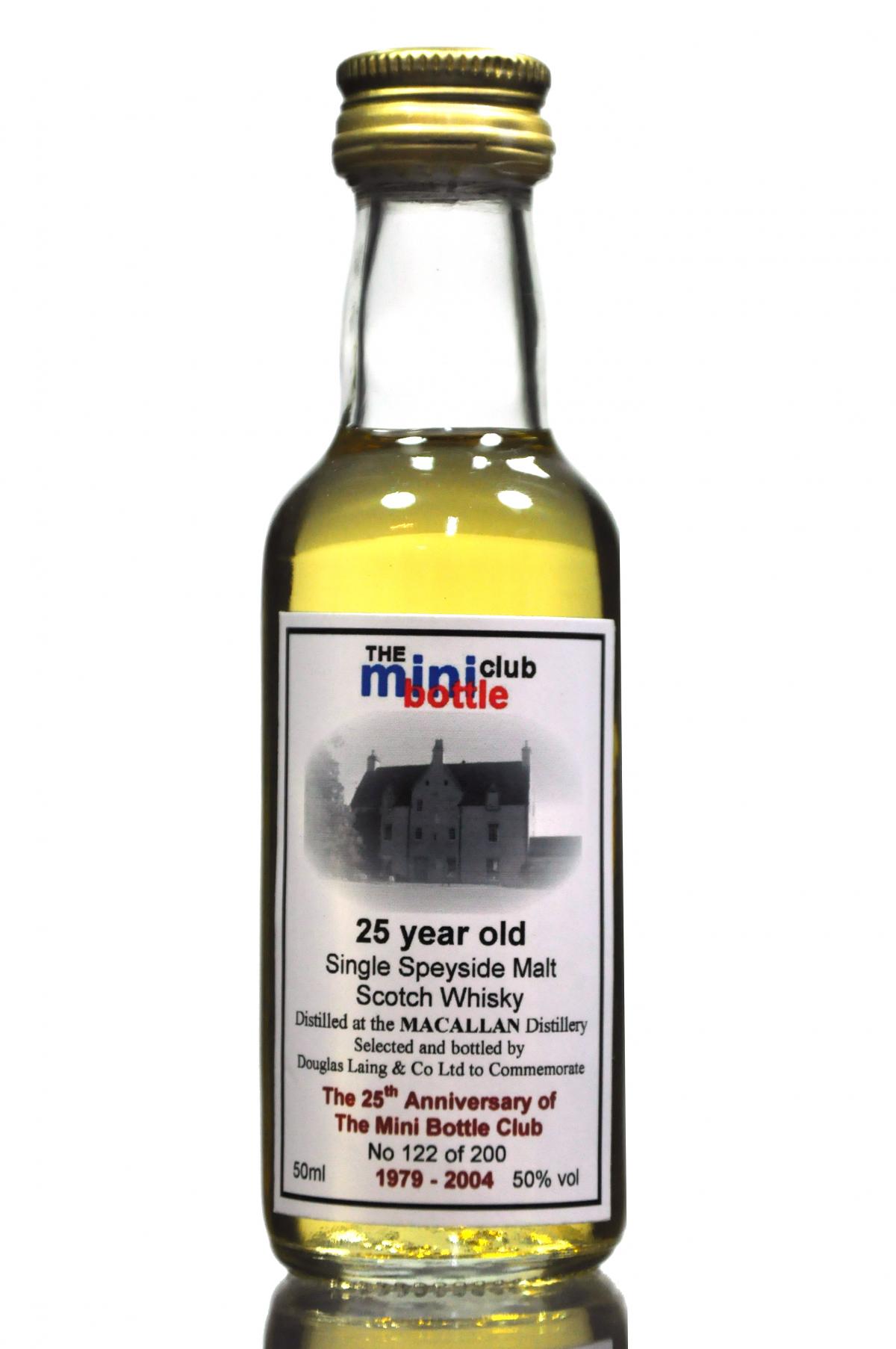 Macallan 25th Anniversary Of The Mini Bottle Club 1979-2004 Miniature