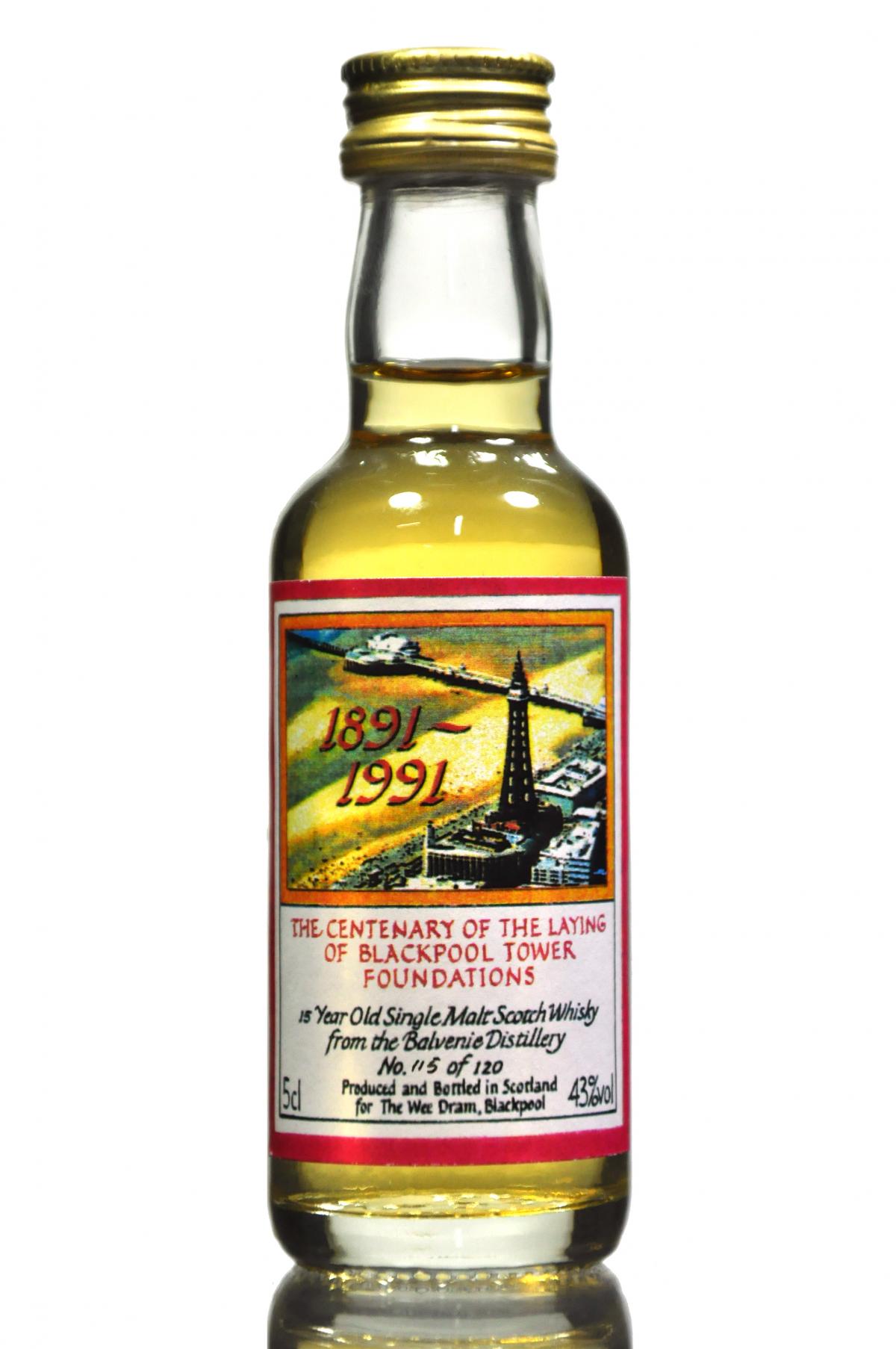 Balvenie Centenary Of The Laying Of Blackpool Tower Foundations Miniature