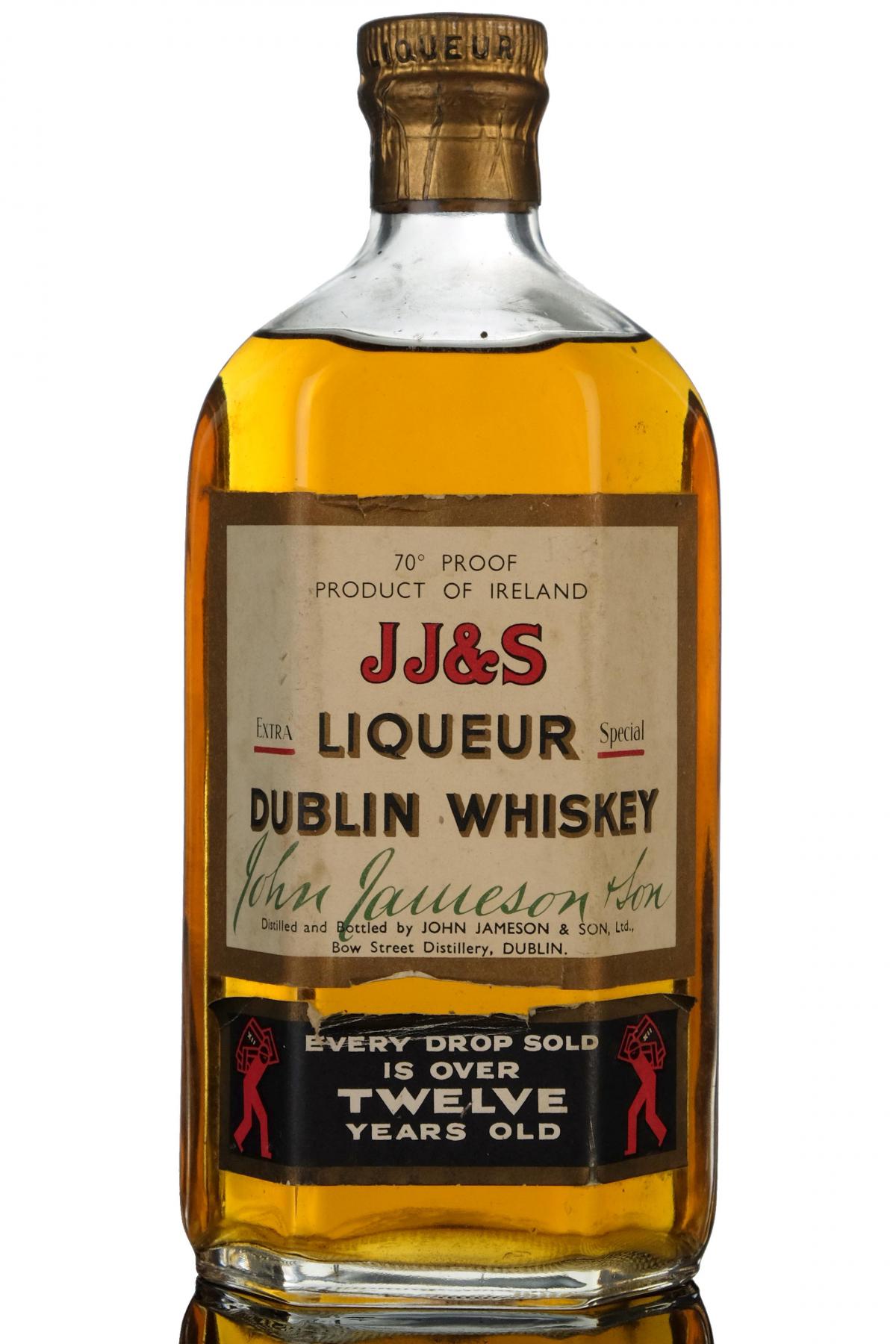 Jjs Jameson 12 Irish Liqueur Whiskey 1960s