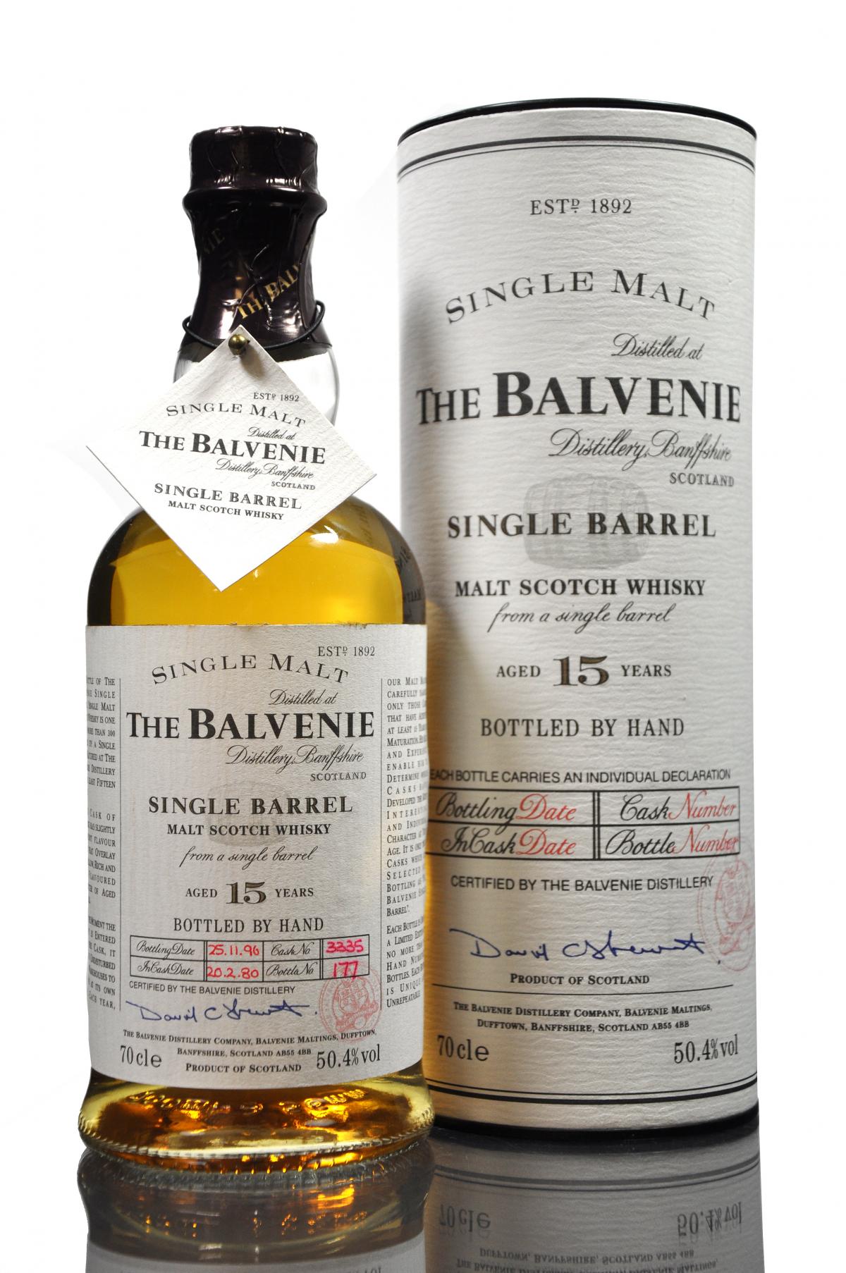 Balvenie 1980-1996 - 15 Year Old - Single Barrel 3335