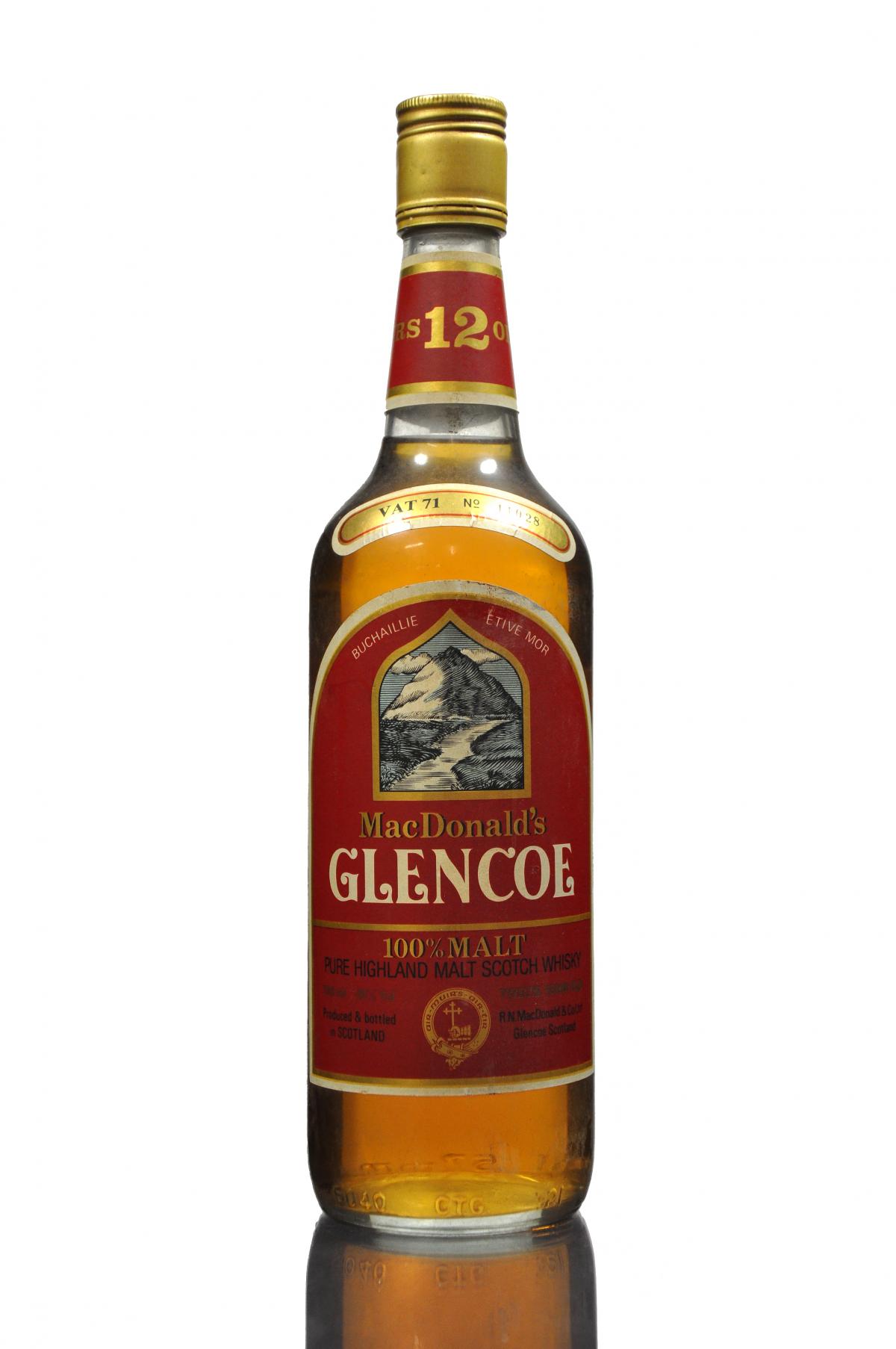 Glencoe 12 Year Old - Circa 1990 - Rare German Import