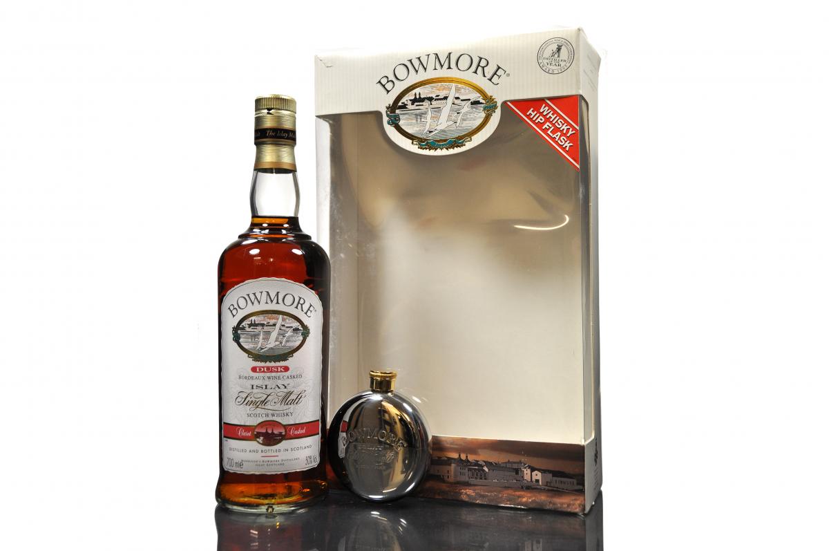 Bowmore Dusk - Presentation Set With Hip Flask