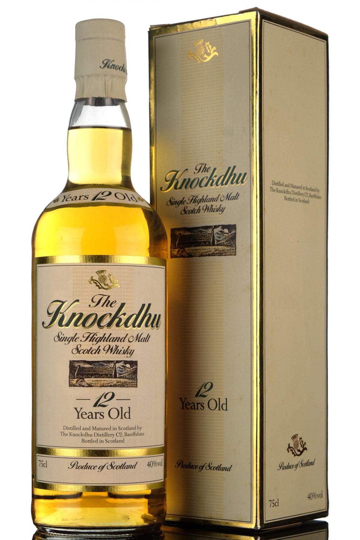 Knockdhu 12 Year Old - Circa 1990
