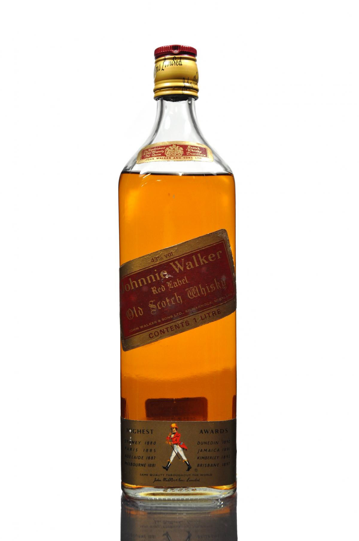 Johnnie Walker Red Label - 1970s - 1 Litre