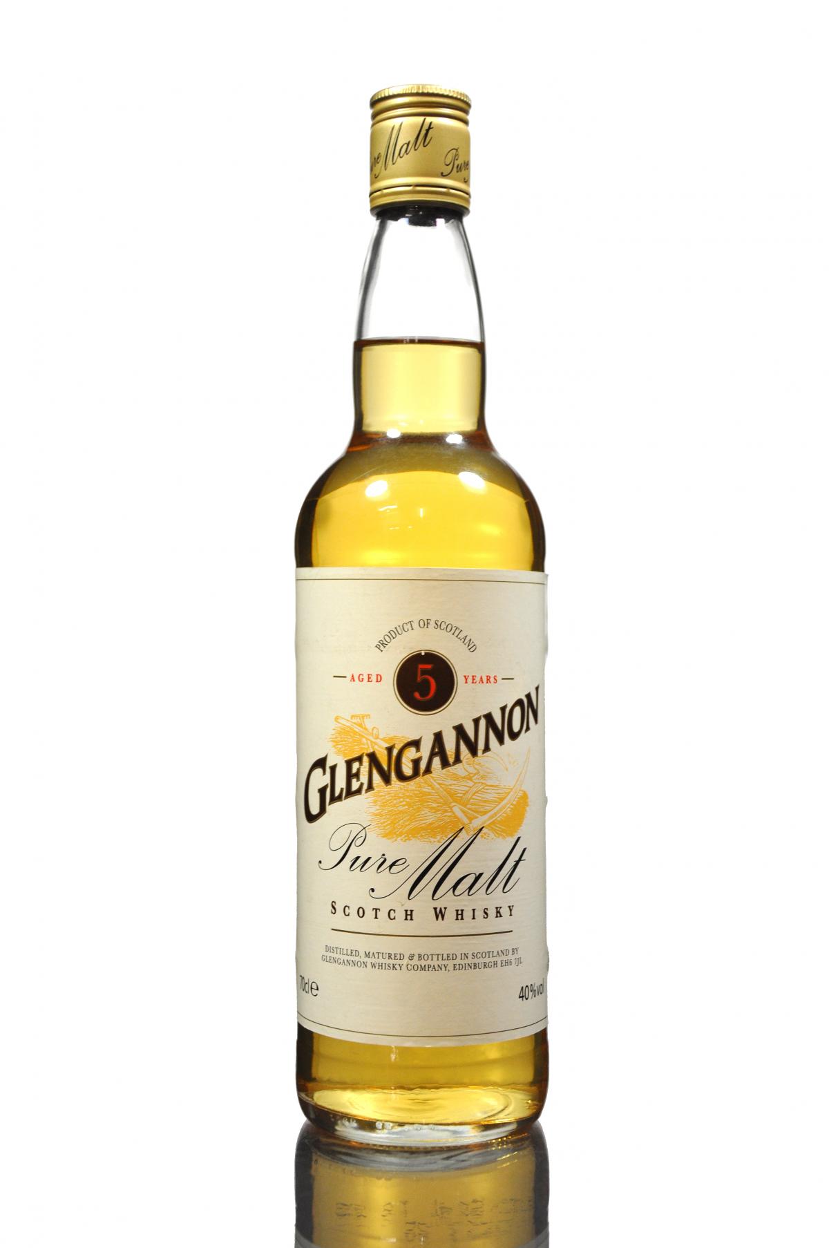 Glengannon 5 Year Old - Pure Malt - 1990s