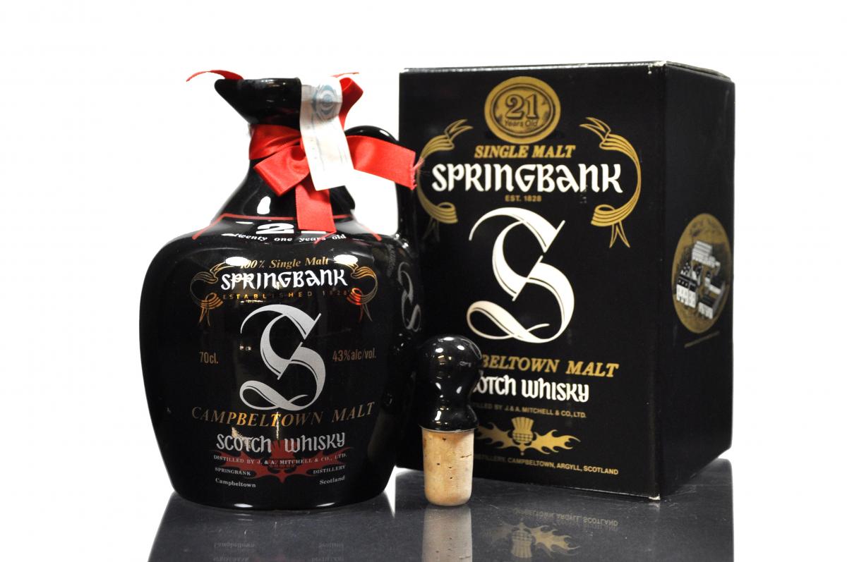 Springbank 21 Year Old - 1990s - Ceramic Decanter