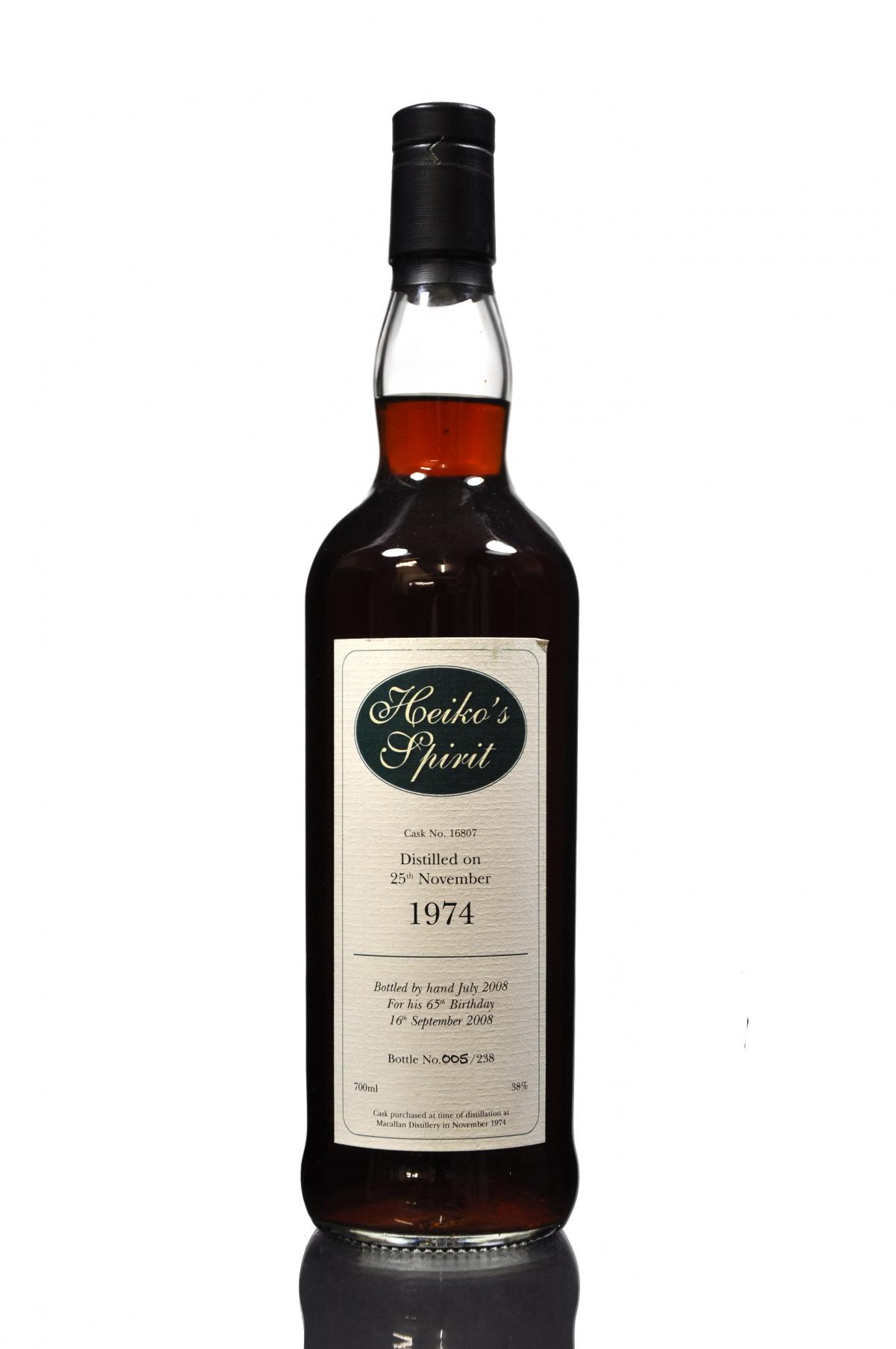 Macallan 1974 - Heiko\'s Spirit